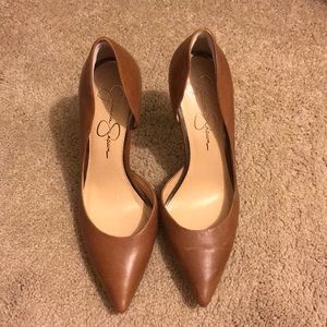 Jessica Simpson light brown/tan heels